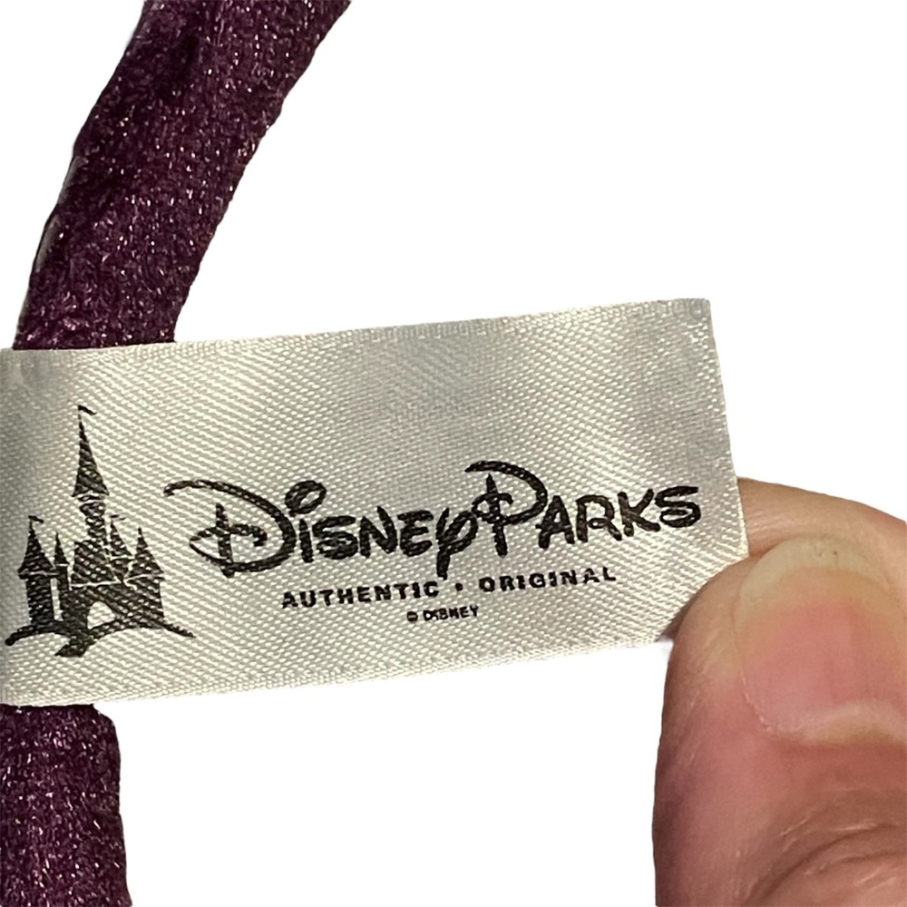 Disney Parks Minnie Mouse Ears Purple and Silver Headband - Picture 3 of 4